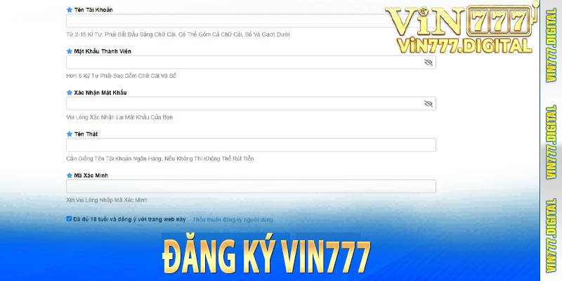đăng ký vin777